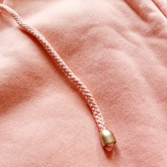 Y2k, pale / pastel / baby pink, cropped, hooded, 3/4 sleeve, jumper fits AU 8-12 - Picture 8 of 12